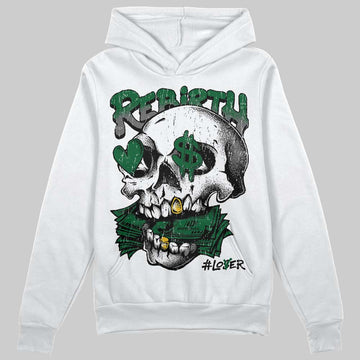 Jordan 14 Forest Green DopeSkill Hoodie Sweatshirt Rebirth Graphic Streetwear - White