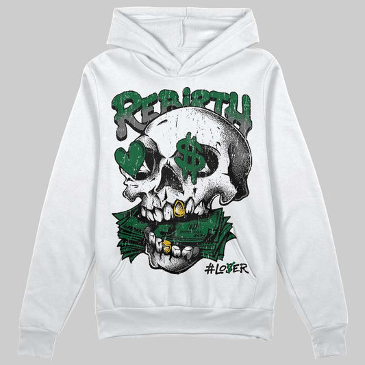 Jordan 14 Forest Green DopeSkill Hoodie Sweatshirt Rebirth Graphic Streetwear - White