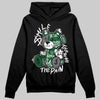Jordan 14 Forest Green DopeSkill Hoodie Sweatshirt Smile Through The Pain Graphic Streetwear - black