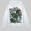 Jordan 14 Forest Green DopeSkill Hoodie Sweatshirt Stressless Graphic Streetwear - White