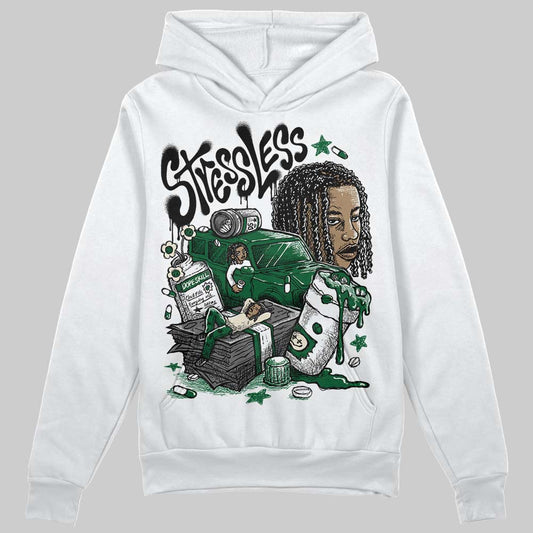 Jordan 14 Forest Green DopeSkill Hoodie Sweatshirt Stressless Graphic Streetwear - White