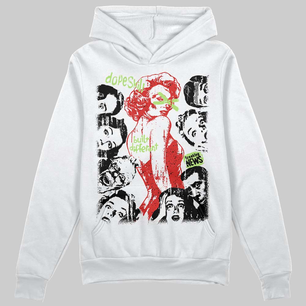 Jordan 5 Retro OG "Halloween" DopeSkill Hoodie Sweatshirt Built Different Graphic Streetwear - White