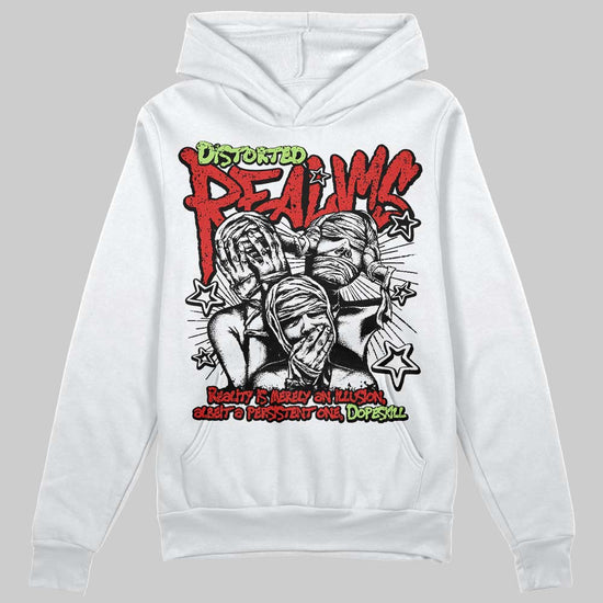Jordan 5 Retro OG "Halloween" DopeSkill Hoodie Sweatshirt Distorted Realms Graphic Streetwear - White