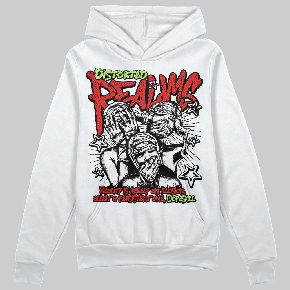 Jordan 5 Retro OG "Halloween" DopeSkill Hoodie Sweatshirt Distorted Realms Graphic Streetwear - White