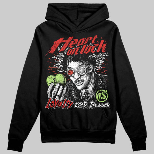 Jordan 5 Retro OG "Halloween" DopeSkill Hoodie Sweatshirt Heart On Lock Graphic Streetwear - Black