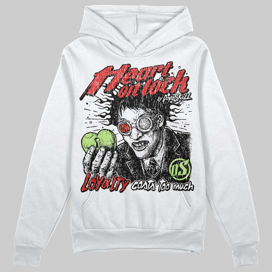 Jordan 5 Retro OG "Halloween" DopeSkill Hoodie Sweatshirt Heart On Lock Graphic Streetwear - White