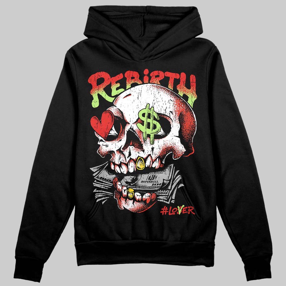 Jordan 5 Retro OG "Halloween" DopeSkill Hoodie Sweatshirt Rebirth Graphic Streetwear - Black