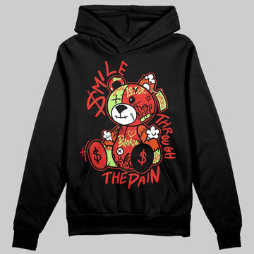 Jordan 5 Retro OG "Halloween" DopeSkill Hoodie Sweatshirt Smile Through The Pain Graphic Streetwear - Black