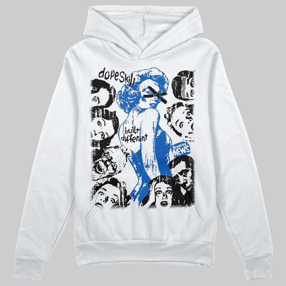 Jordan 11 "Space Jam" (2026) DopeSkill Hoodie Built Different Graphic Streetwear - White