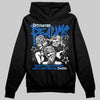 Jordan 11 "Space Jam" (2026) DopeSkill Hoodie Distorted Realms Graphic Streetwear - Black