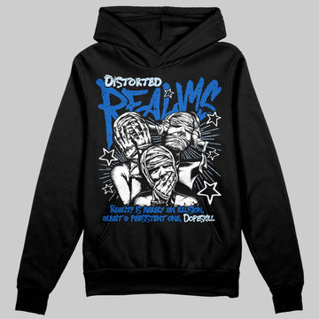 Jordan 11 "Space Jam" (2026) DopeSkill Hoodie Distorted Realms Graphic Streetwear - Black