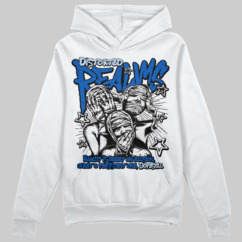 Jordan 11 "Space Jam" (2026) DopeSkill Hoodie Distorted Realms Graphic Streetwear - White