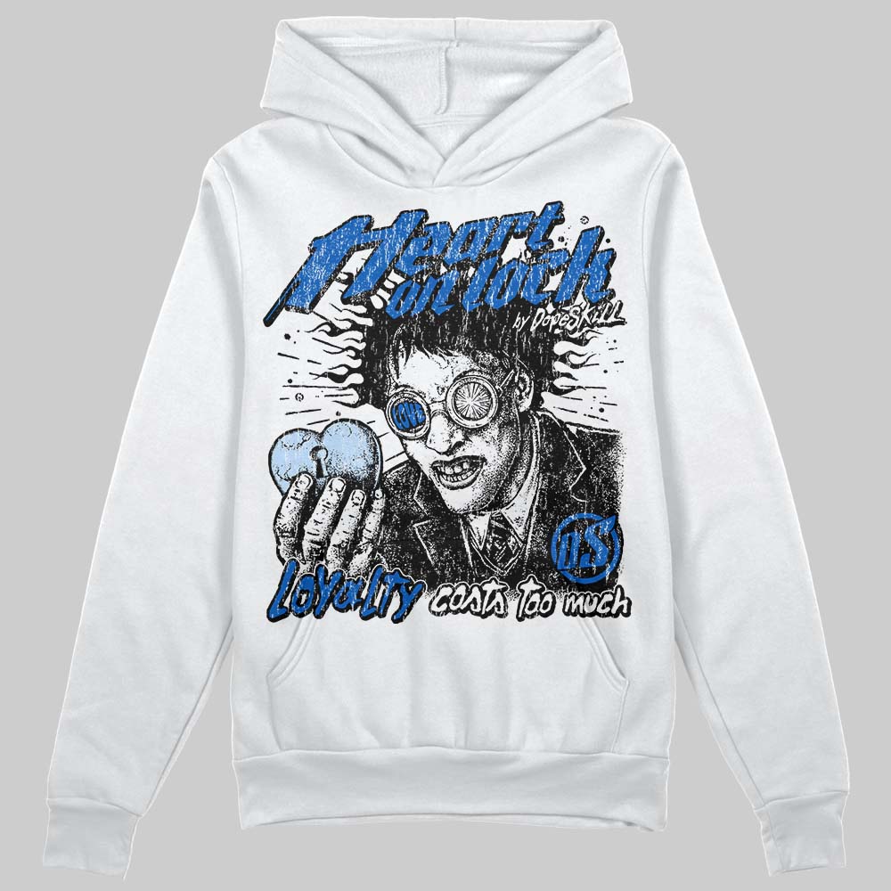 Jordan 11 "Space Jam" (2026) DopeSkill Hoodie Heart On Lock Graphic Streetwear - White