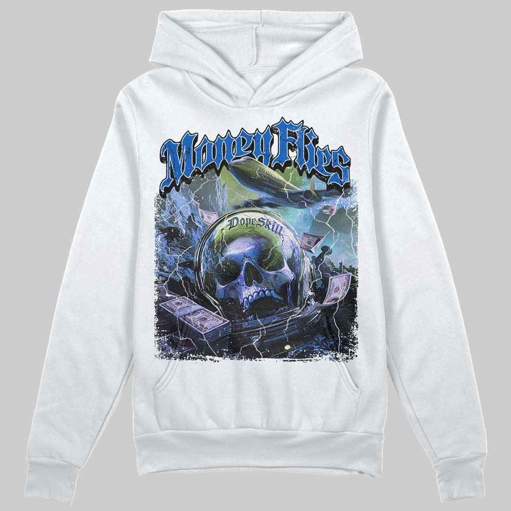 Jordan 11 "Space Jam" (2026) DopeSkill Hoodie Money Flies Graphic Streetwear - White