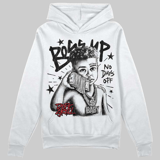 Jordan 9 Space Jam DopeSkill Hoodie Sweatshirt Boss Up Graphic Streetwear - White 