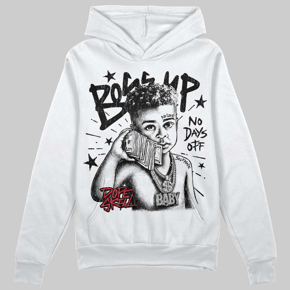 Jordan 9 Space Jam DopeSkill Hoodie Sweatshirt Boss Up Graphic Streetwear - White 