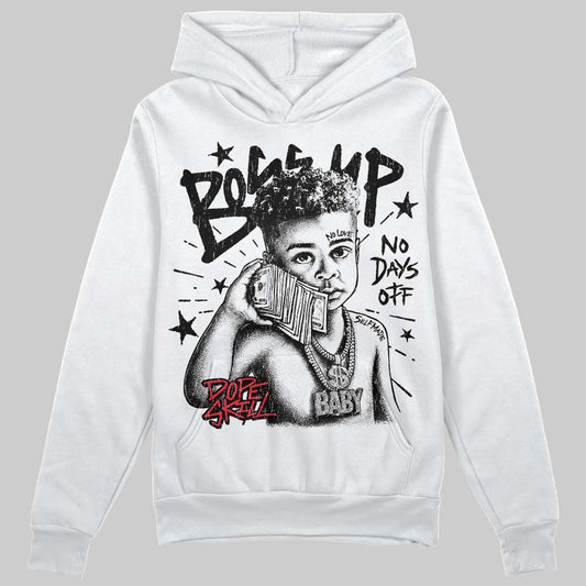 Jordan 9 Space Jam DopeSkill Hoodie Sweatshirt Boss Up Graphic Streetwear - White 