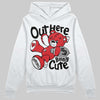 Jordan 9 Space Jam DopeSkill Hoodie Sweatshirt Out Here Being Cute Graphic Streetwear - White