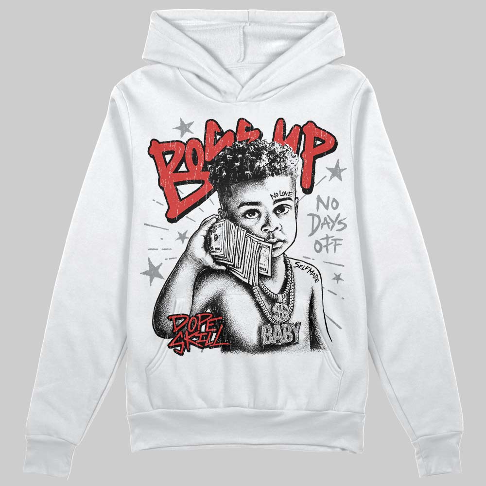 Jordan 4 Toro Bravo DopeSkill Hoodie Sweatshirt Boss Up Graphic Streetwear - White
