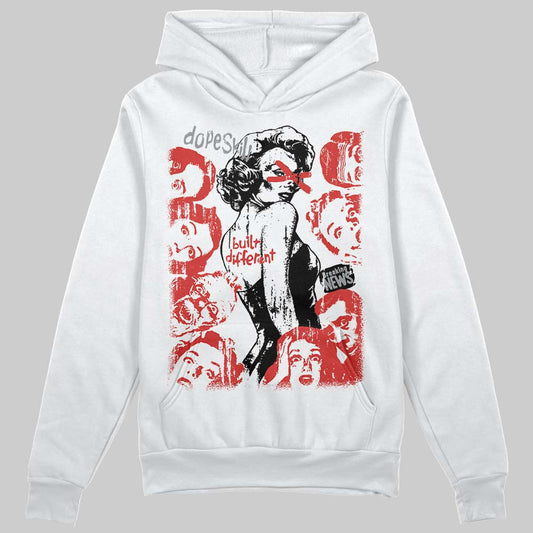 Jordan 4 Toro Bravo DopeSkill Hoodie Sweatshirt Built Different Graphic Streetwear - White