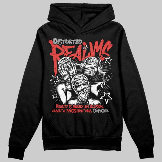 Jordan 4 Toro Bravo DopeSkill Hoodie Sweatshirt Distorted Realms Graphic Streetwear - Black