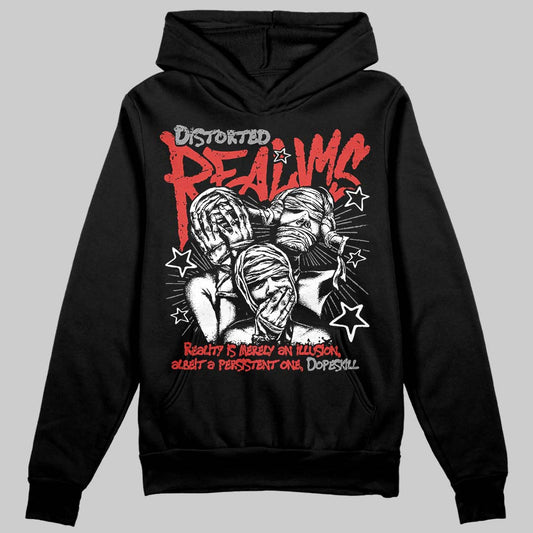 Jordan 4 Toro Bravo DopeSkill Hoodie Sweatshirt Distorted Realms Graphic Streetwear - Black