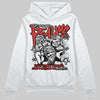 Jordan 4 Toro Bravo DopeSkill Hoodie Sweatshirt Distorted Realms Graphic Streetwear - White