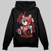 Jordan 4 Toro Bravo DopeSkill Hoodie Sweatshirt Smile Through The Pain Graphic Streetwear - black