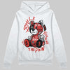 Jordan 4 Toro Bravo DopeSkill Hoodie Sweatshirt Smile Through The Pain Graphic Streetwear - White