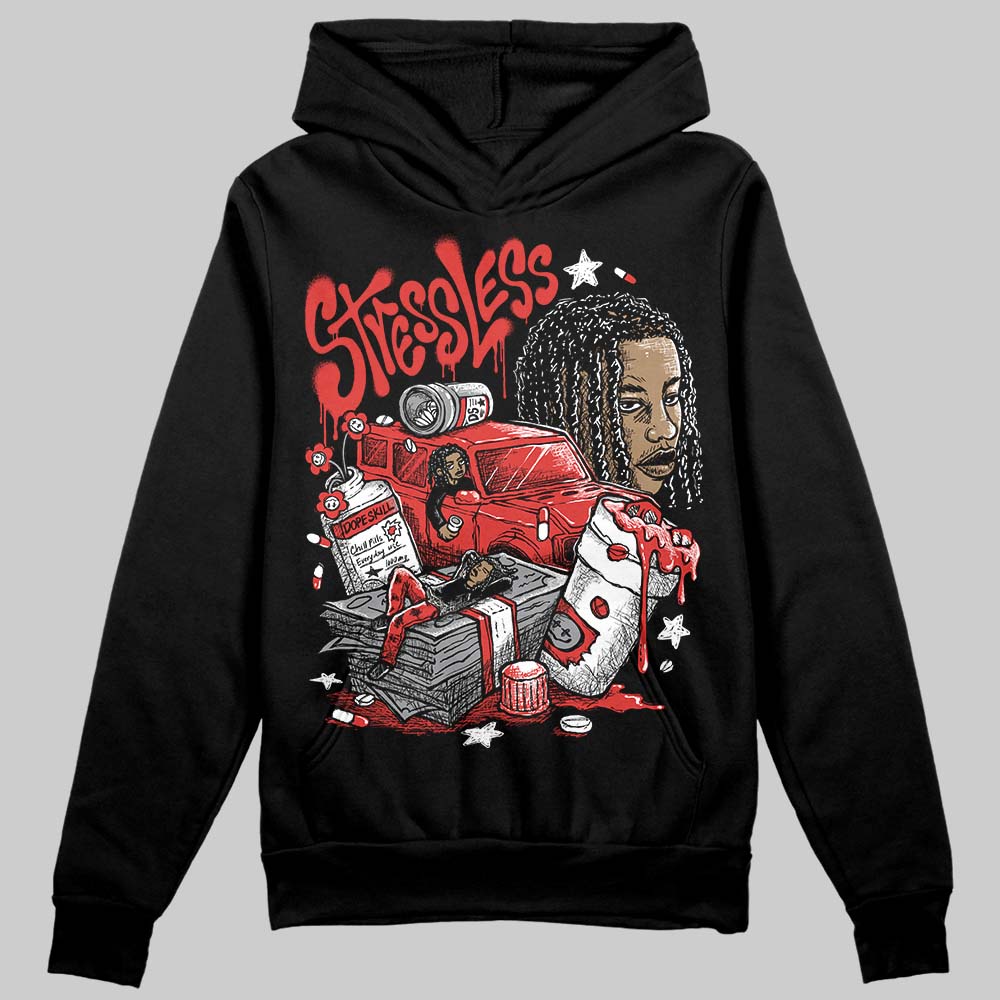 Jordan 4 Toro Bravo DopeSkill Hoodie Sweatshirt Stressless Graphic Streetwear - Black