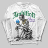 Jordan 12 Bucks DopeSkill Oversize Print T-Shirt Overstack Graphic Streetwear - White 