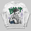Jordan 12 Bucks DopeSkill Long Sleeve T-Shirt Boss Up Graphic Streetwear - White