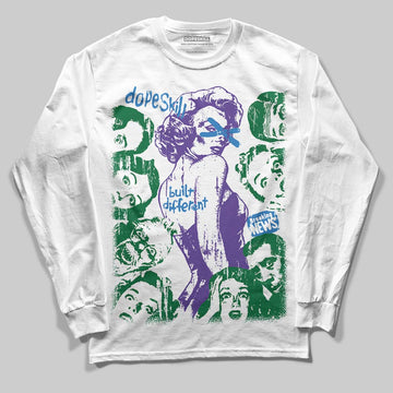 Jordan 12 Bucks DopeSkill Long Sleeve T-Shirt Built Different Graphic Streetwear - White