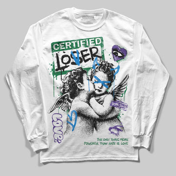 Jordan 12 Bucks DopeSkill Long Sleeve T-Shirt Certified Lover Graphic Streetwear - White