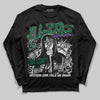 Jordan 12 Bucks DopeSkill Long Sleeve T-Shirt No Money No Lust Graphic Streetwear - Black