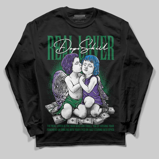 Jordan 12 Bucks DopeSkill Long Sleeve T-Shirt Real Lover Graphic Streetwear - black