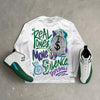 Bucks 12s DopeSkill Long Sleeve T-Shirt Real Ones Move In Silence Graphic