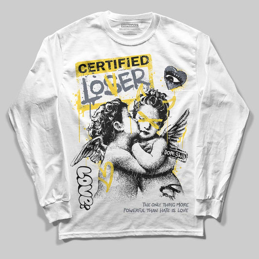 Jordan 4 Tour Yellow DopeSkill Long Sleeve T-Shirt Certified Lover Graphic Streetwear - White