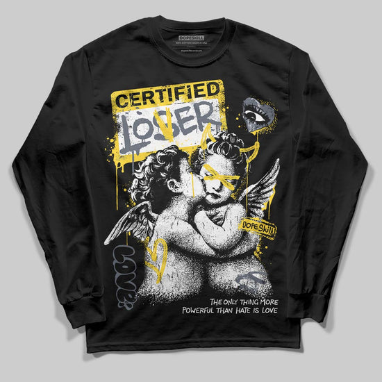Jordan 4 Tour Yellow DopeSkill Long Sleeve T-Shirt Certified Lover Graphic Streetwear - Black