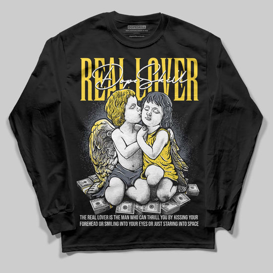 Jordan 4 Tour Yellow DopeSkill Long Sleeve T-Shirt Real Lover Graphic Streetwear - Black