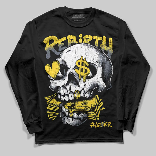 Jordan 4 Tour Yellow DopeSkill Long Sleeve T-Shirt Rebirth Graphic Streetwear - Black