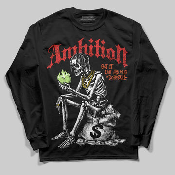 Jordan 5 Retro OG "Halloween" DopeSkill Long Sleeve T-Shirt Ambition Graphic Streetwear - Black