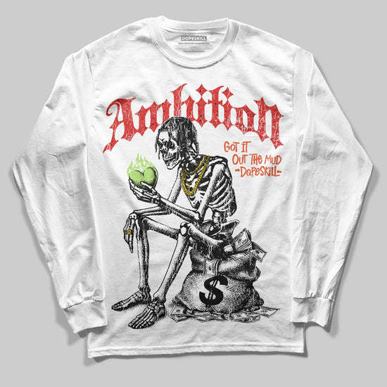 Jordan 5 Retro OG "Halloween" DopeSkill Long Sleeve T-Shirt Ambition Graphic Streetwear - White