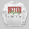 Jordan 5 Retro OG "Halloween" DopeSkill Long Sleeve T-Shirt Better Myself Graphic Streetwear - White