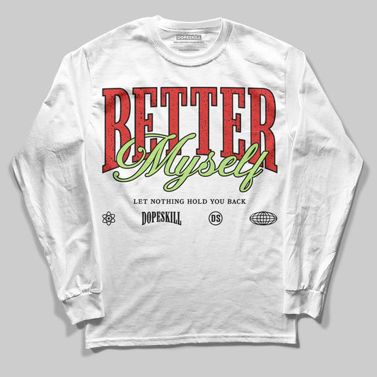 Jordan 5 Retro OG "Halloween" DopeSkill Long Sleeve T-Shirt Better Myself Graphic Streetwear - White
