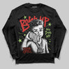 Jordan 5 Retro OG "Halloween" DopeSkill Long Sleeve T-Shirt Boss Up Graphic Streetwear - Black