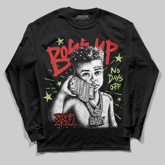 Jordan 5 Retro OG "Halloween" DopeSkill Long Sleeve T-Shirt Boss Up Graphic Streetwear - Black