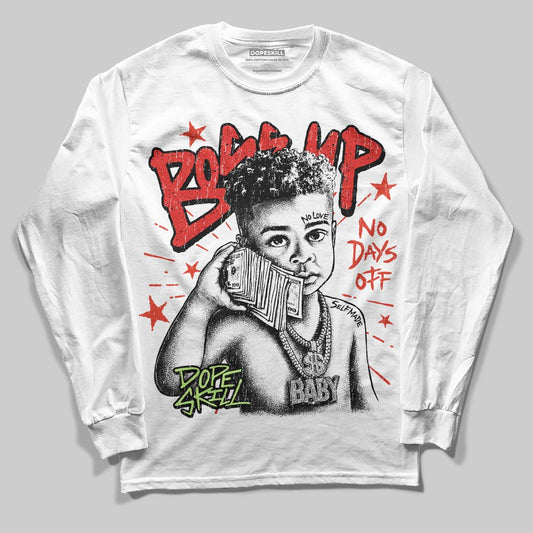 Jordan 5 Retro OG "Halloween" DopeSkill Long Sleeve T-Shirt Boss Up Graphic Streetwear - White