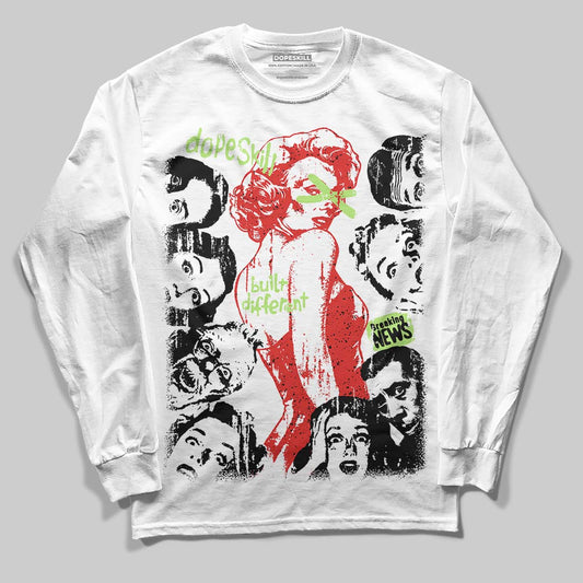 Jordan 5 Retro OG "Halloween" DopeSkill Long Sleeve T-Shirt Built Different Graphic Streetwear - White