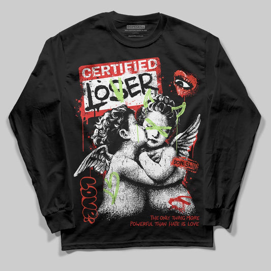 Jordan 5 Retro OG "Halloween" DopeSkill Long Sleeve T-Shirt Certified Lover Graphic Streetwear - Black